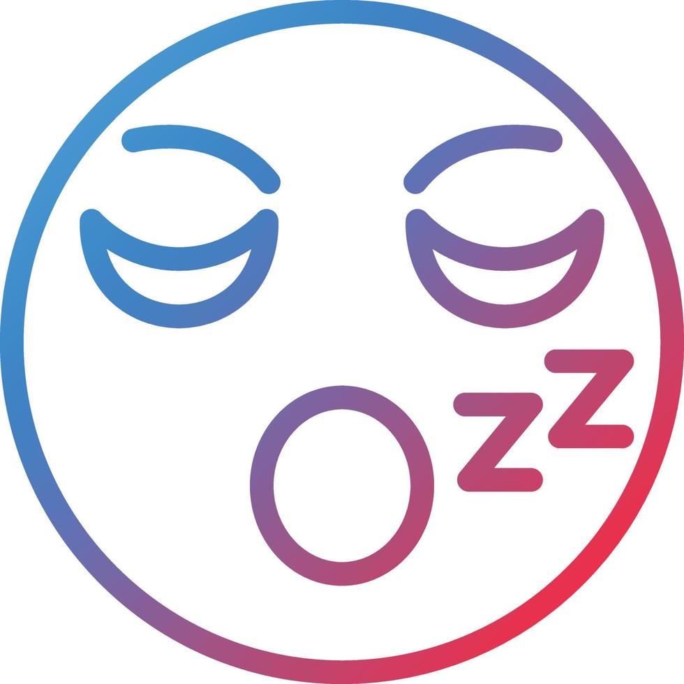Sleepy Icon Style vector