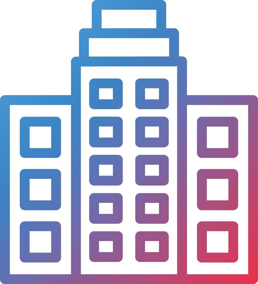 Office Building Icon Style vector