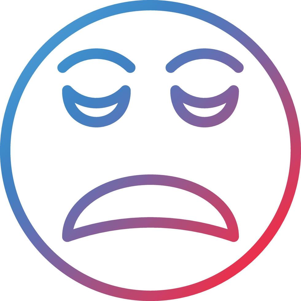 Disappointed Icon Style vector