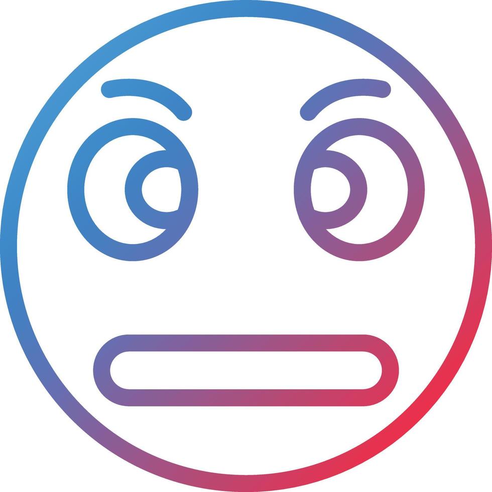 Rolling Eyes Icon Style vector