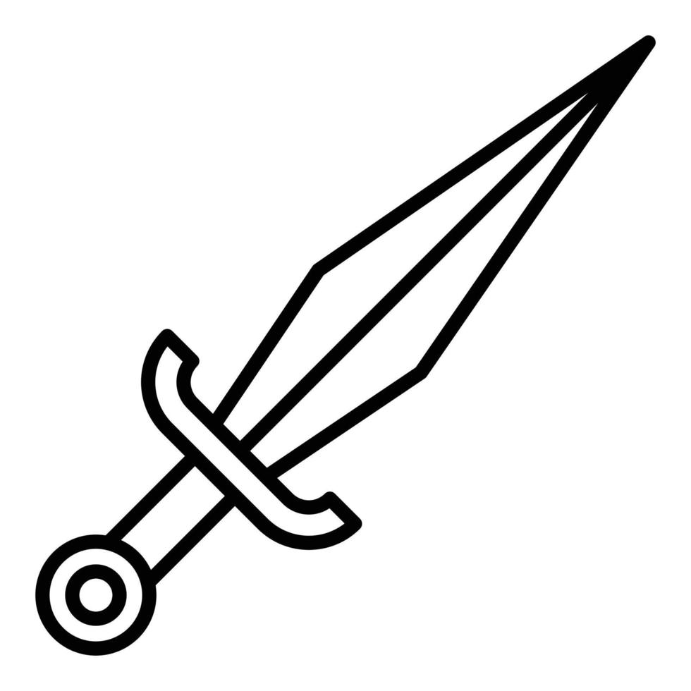 Dagger Icon Style vector