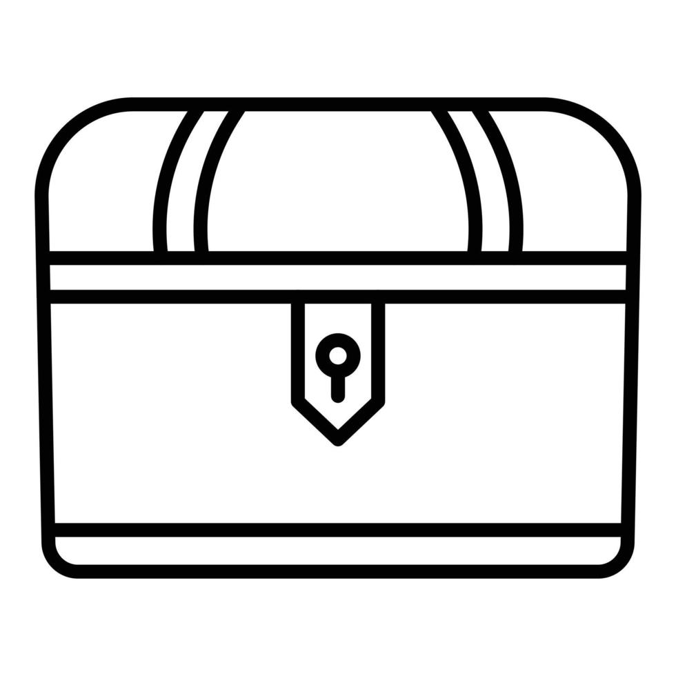 Treasure Chest Icon Style vector