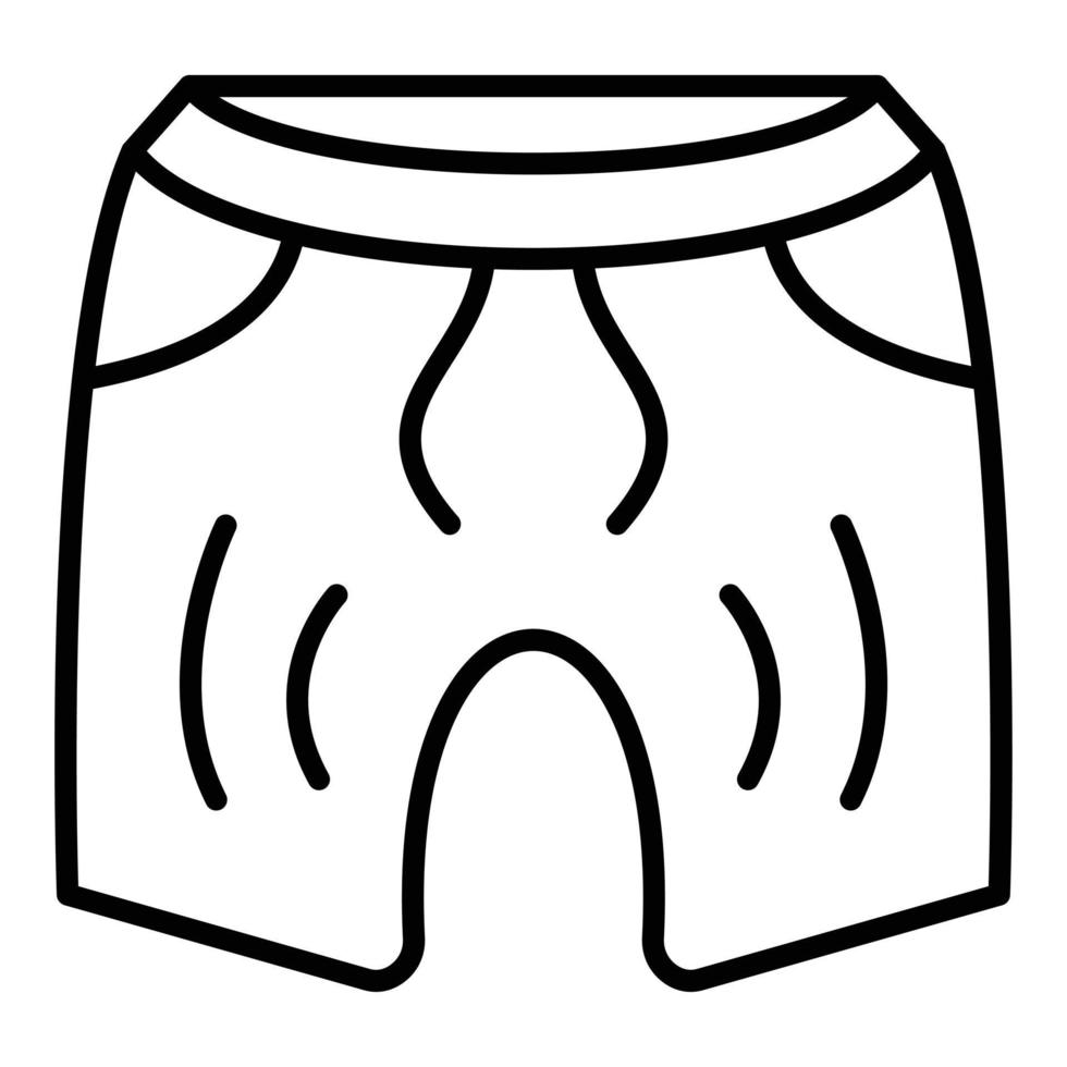 estilo de icono de pantalones cortos vector