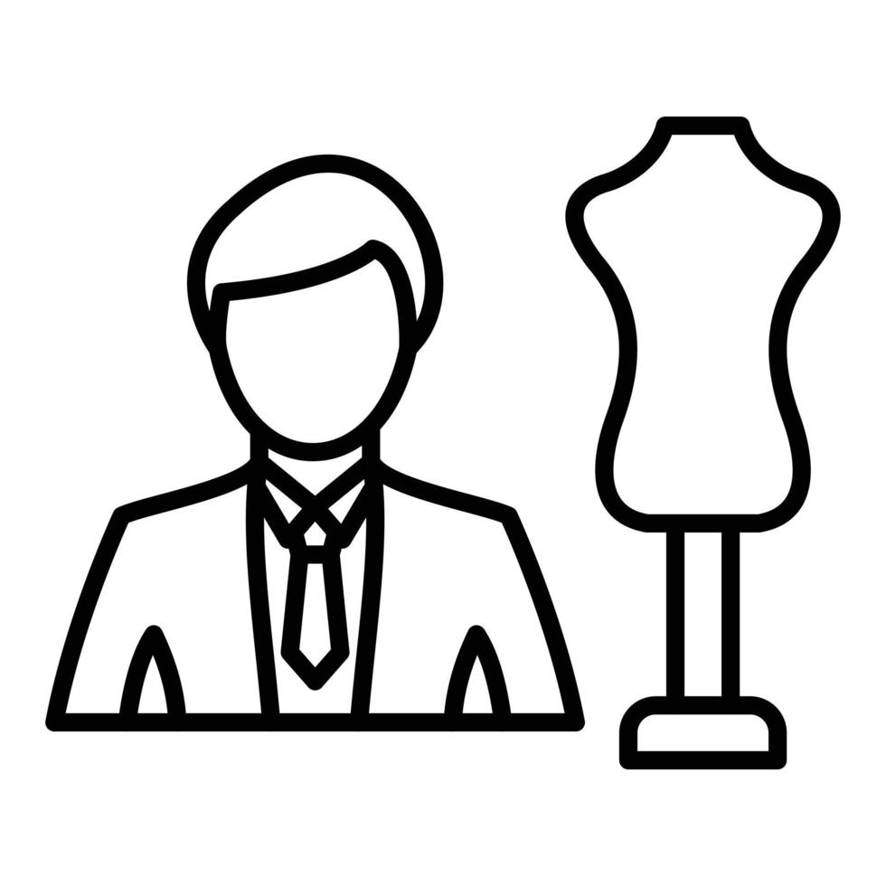 Fashion Designer Icon Style vector