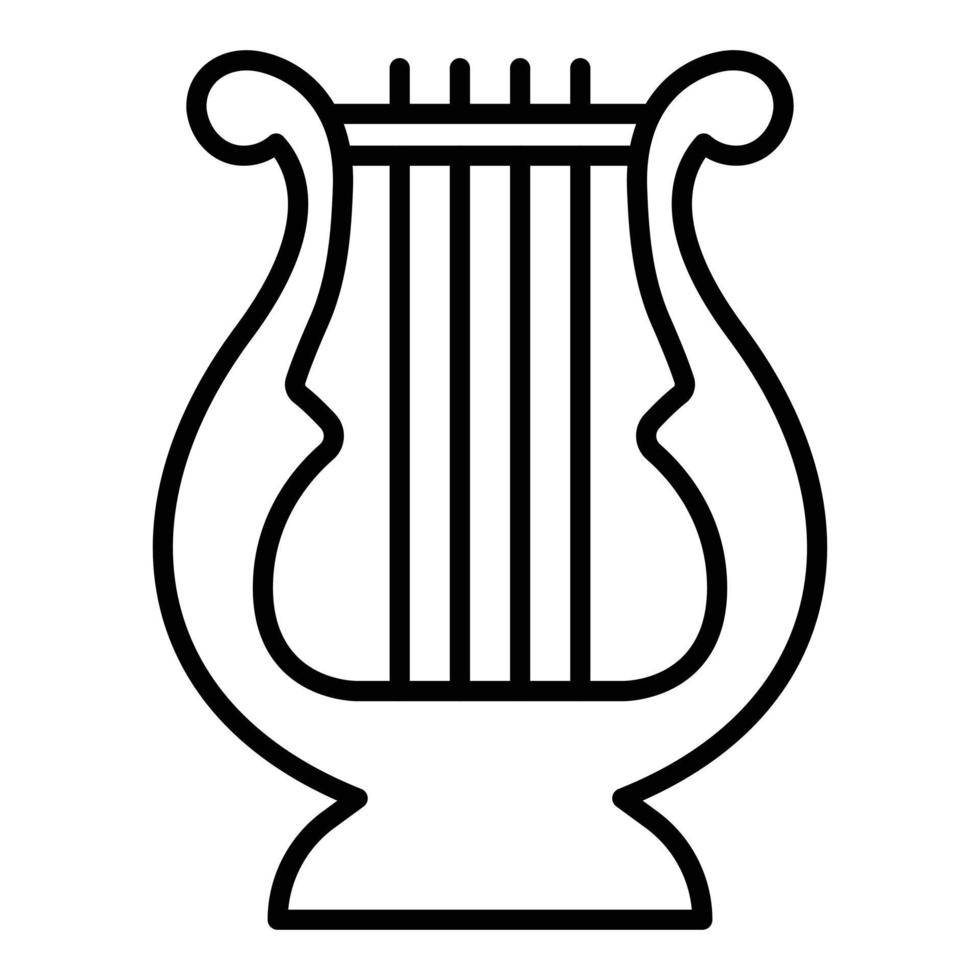 Lyre Icon Style vector