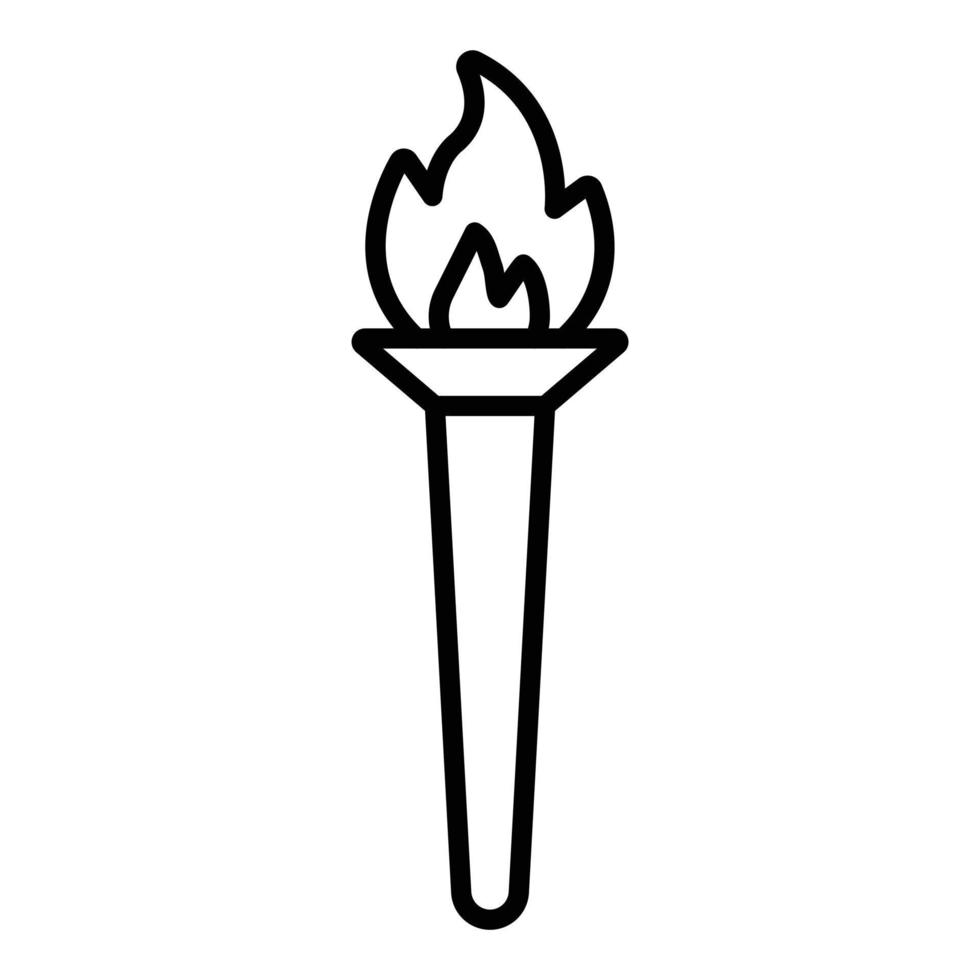 Torch Icon Style vector
