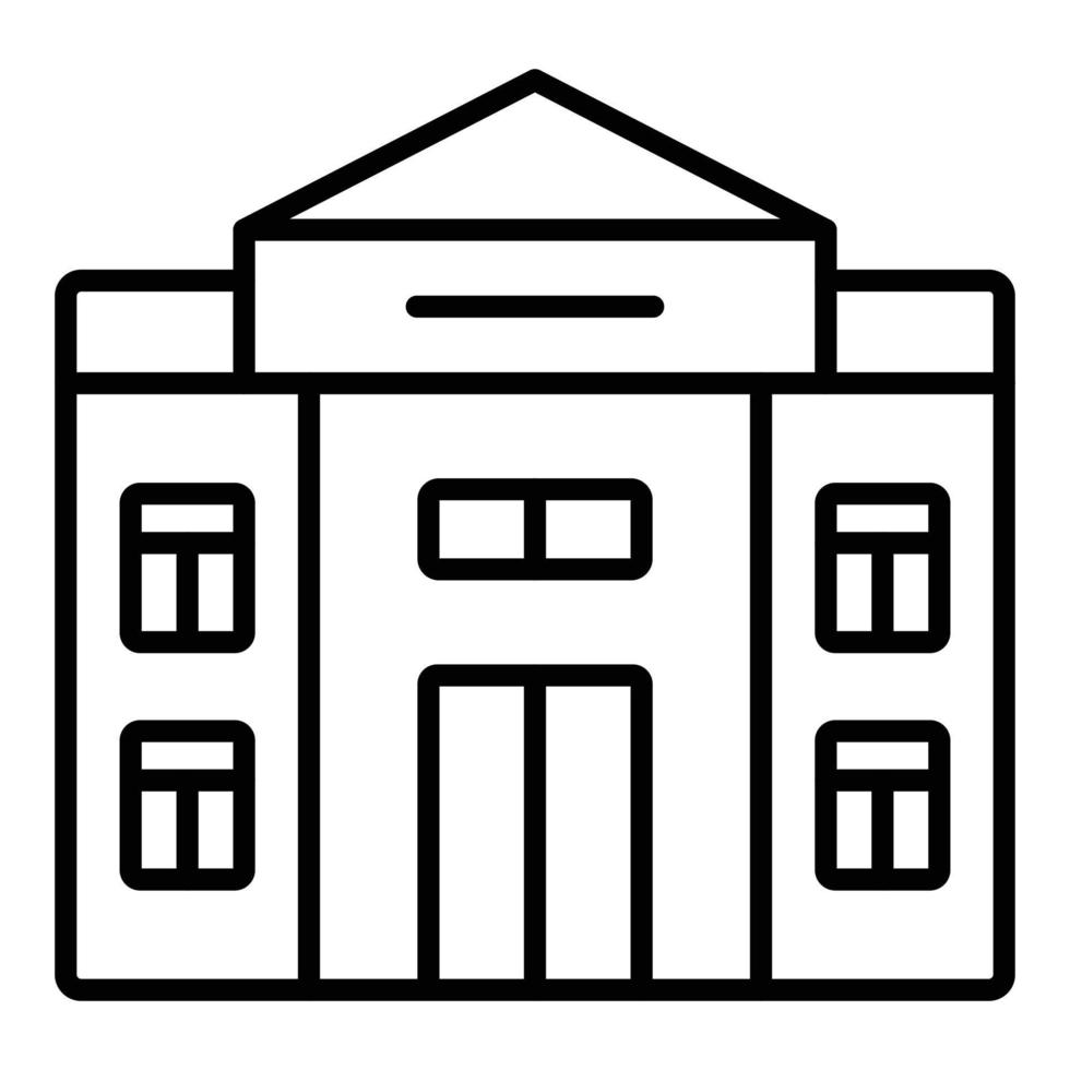 estilo de icono de edificio antiguo vector