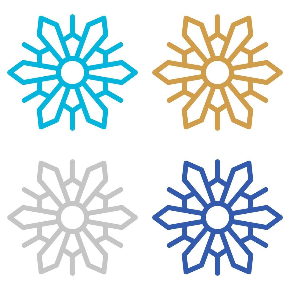 Snowflake isolated on white background vector