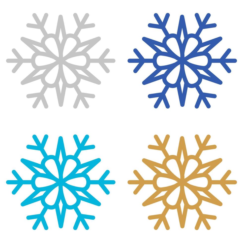 Snowflake isolated on white background vector