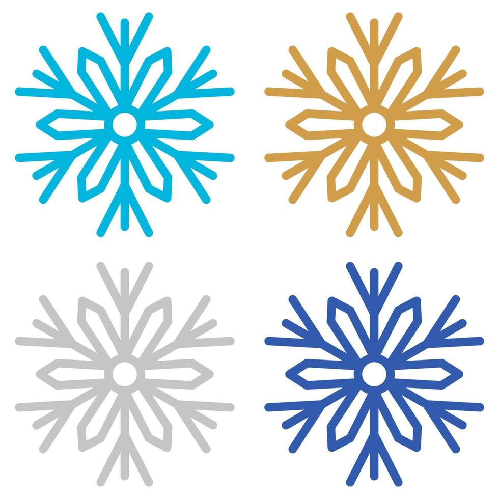 Snowflake isolated on white background vector