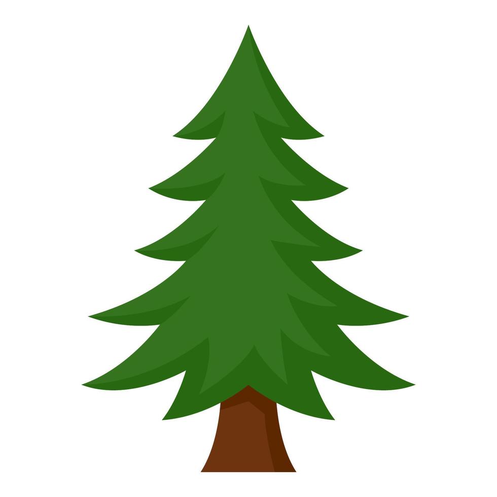 Christmas Tree isolated on white background vector