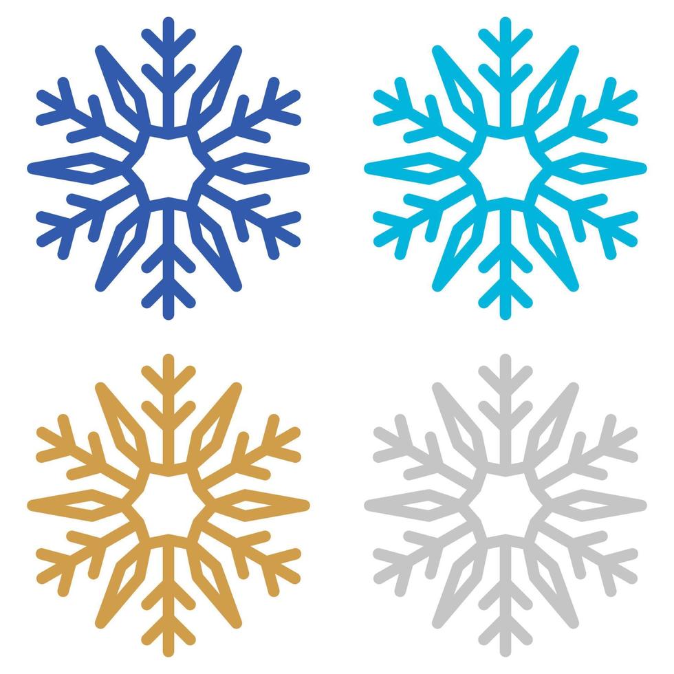 Snowflake isolated on white background vector