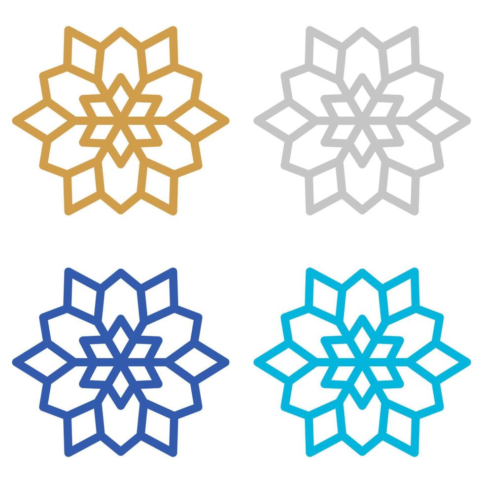 Snowflake isolated on white background vector