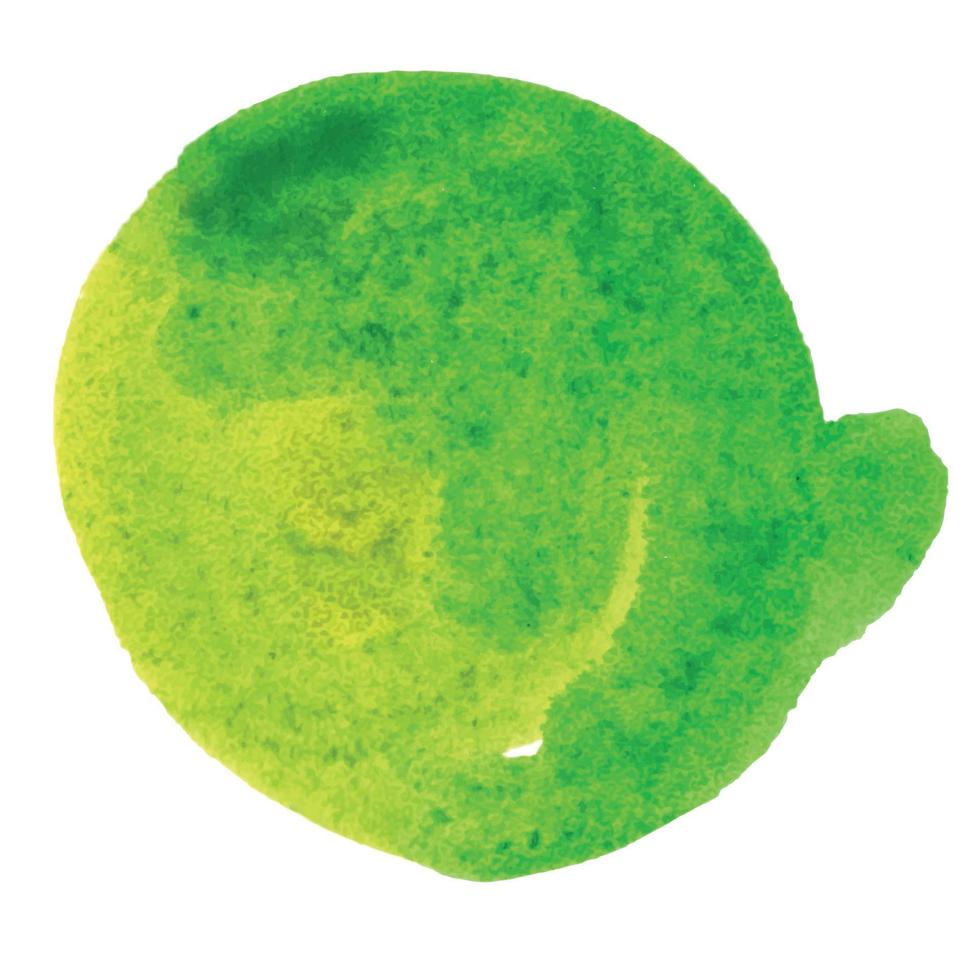Decorative Green Abstract Watercolor Spot vector