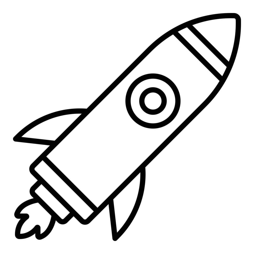 Rocket Icon Style vector