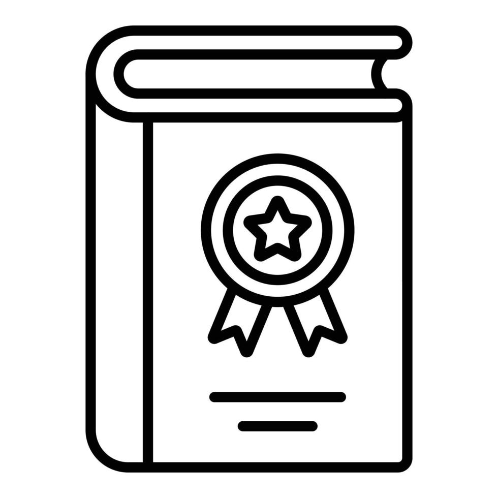 Literary Award Icon Style vector