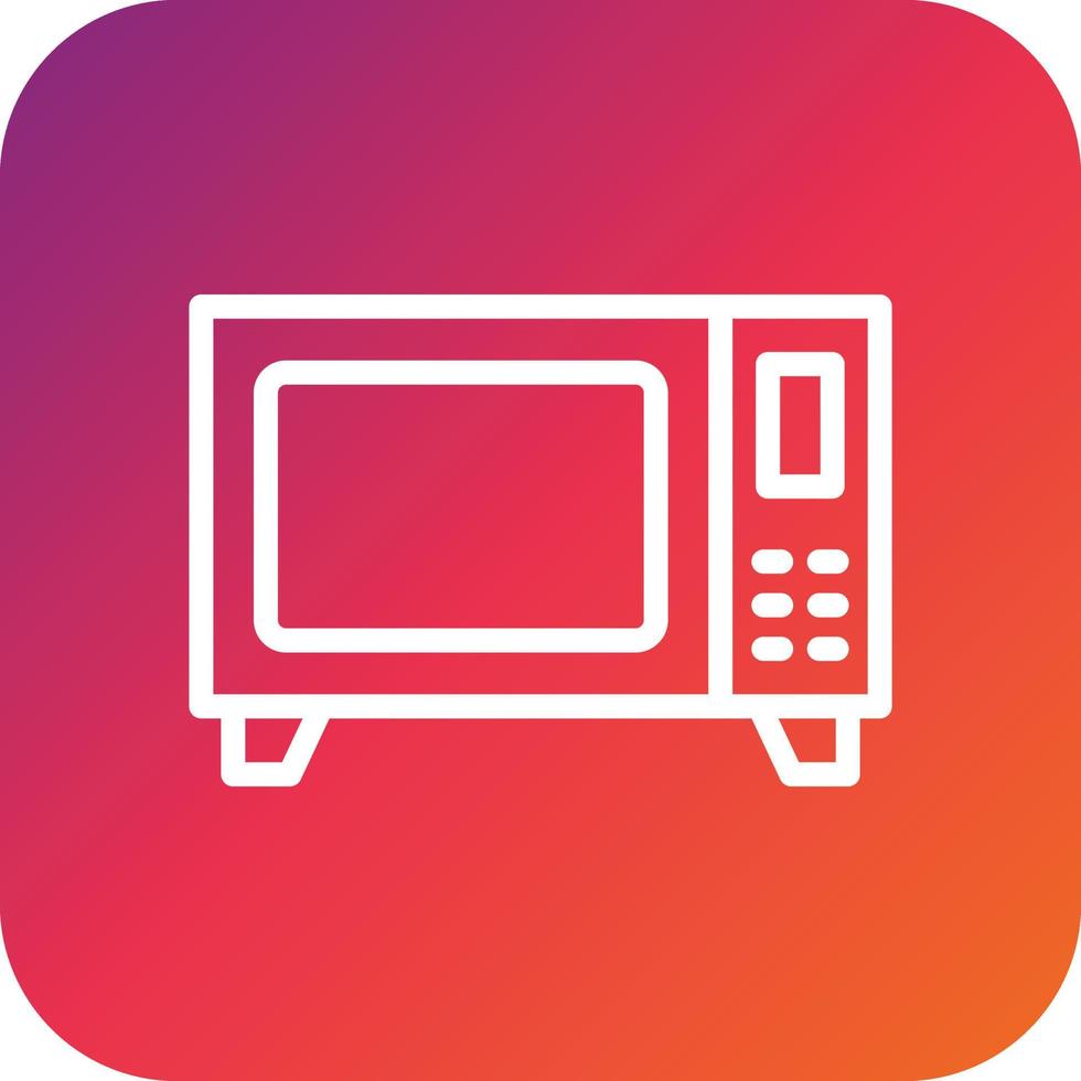 Microwave Vector Icon Design Illustration