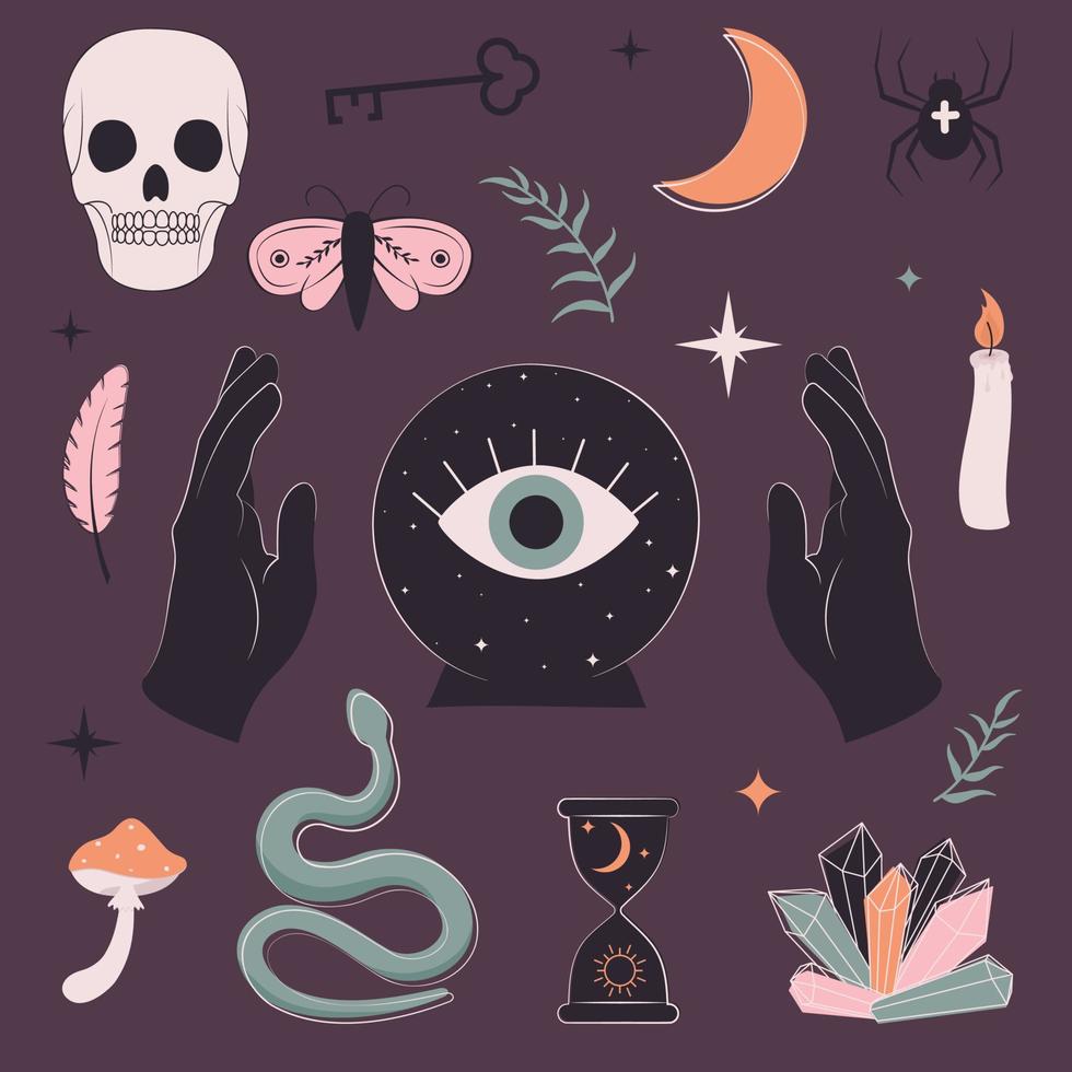 magic symbols collection vector