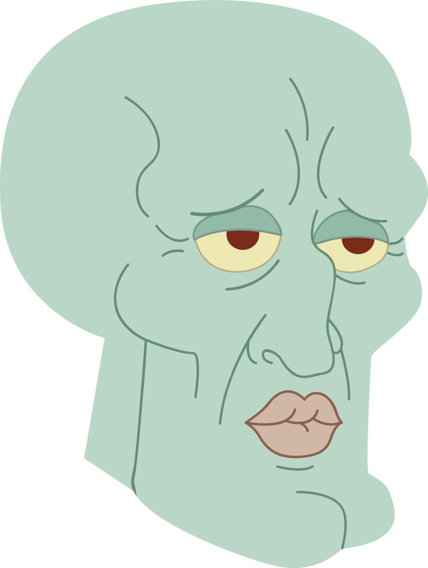 Handsome Squidward Meme Icon 12749488 Vector Art at Vecteezy