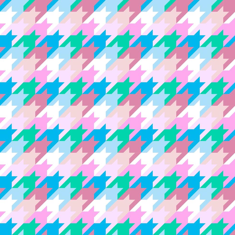 beautiful seamless geometric pattern with houndstooth vector