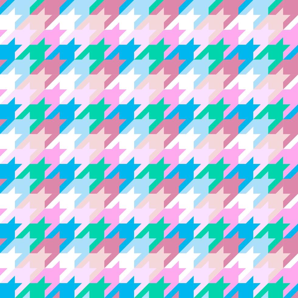 beautiful seamless geometric pattern with houndstooth vector