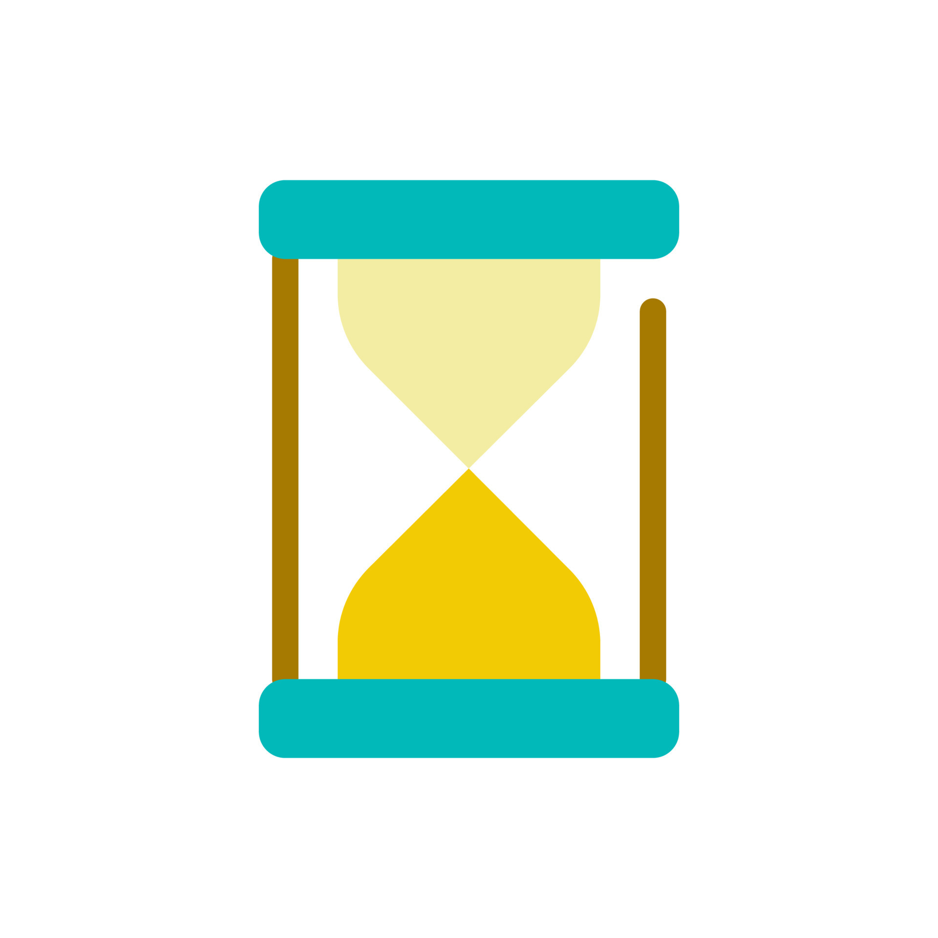 Hourglass flat color ui icon. Time measuring device. Sand glass