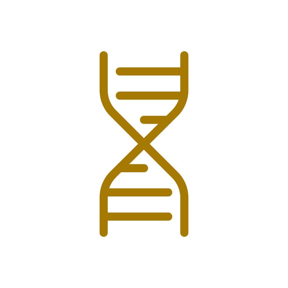 DNA structure flat color ui icon. Biology course. Genetics exploration. Science class. Modeling. Simple filled element for mobile app. Colorful solid pictogram. Vector isolated RGB illustration