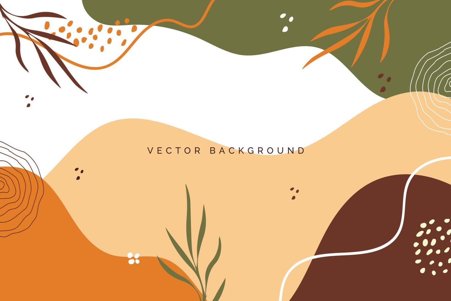 Fondo de diseño de plantilla de formas abstractas dibujar a mano vector