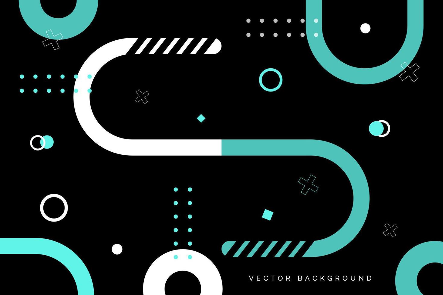 modern geometric memphis backrground vector