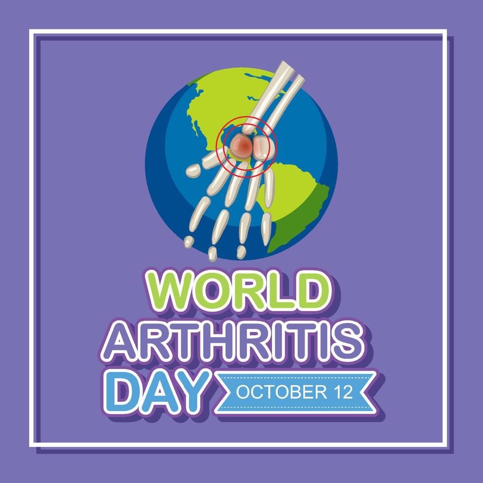 World Arthritis Day Poster Design vector