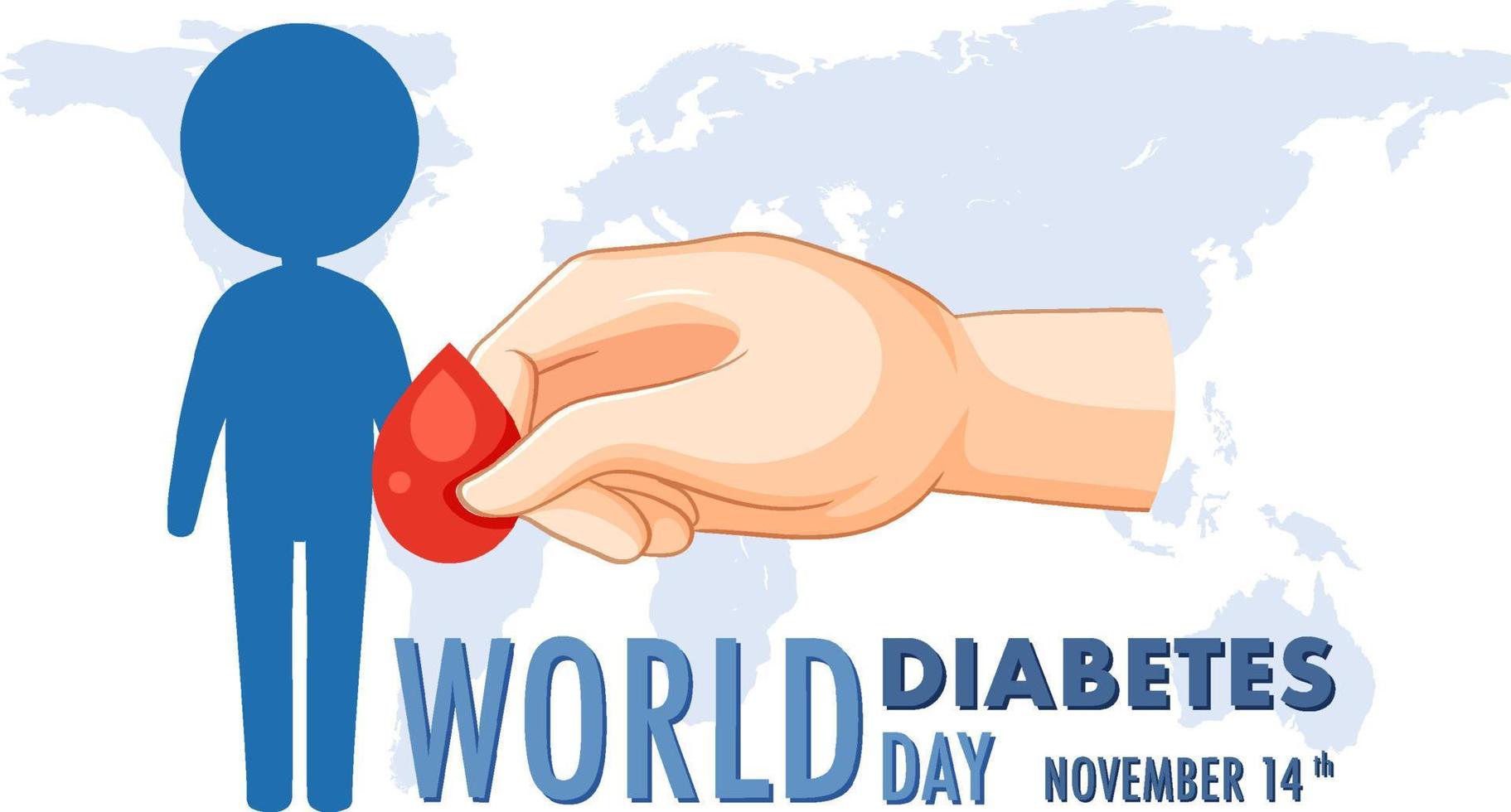 World Diabetes Day Logo Design vector
