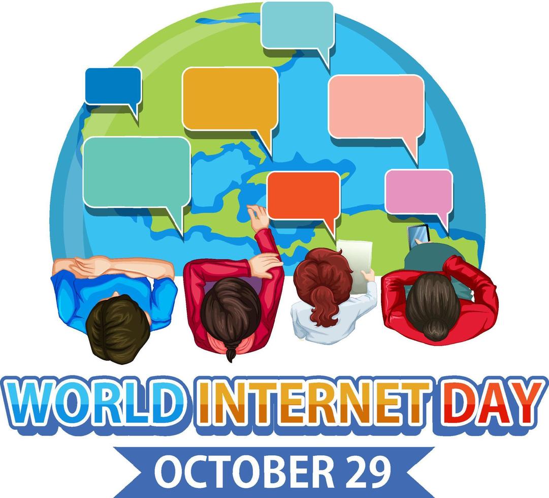 World Internet Day Banner Design vector