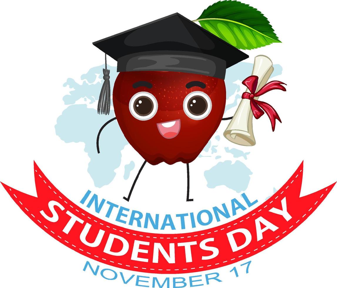 International Students Day Banner Design vector