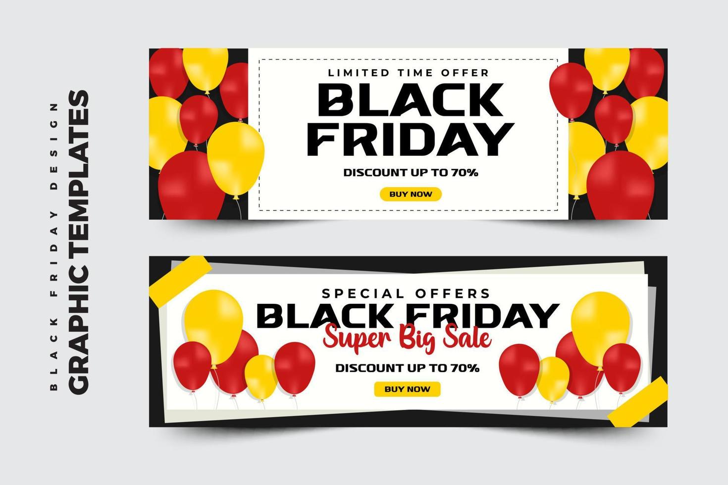 Black Friday Sale Banner Design Template vector