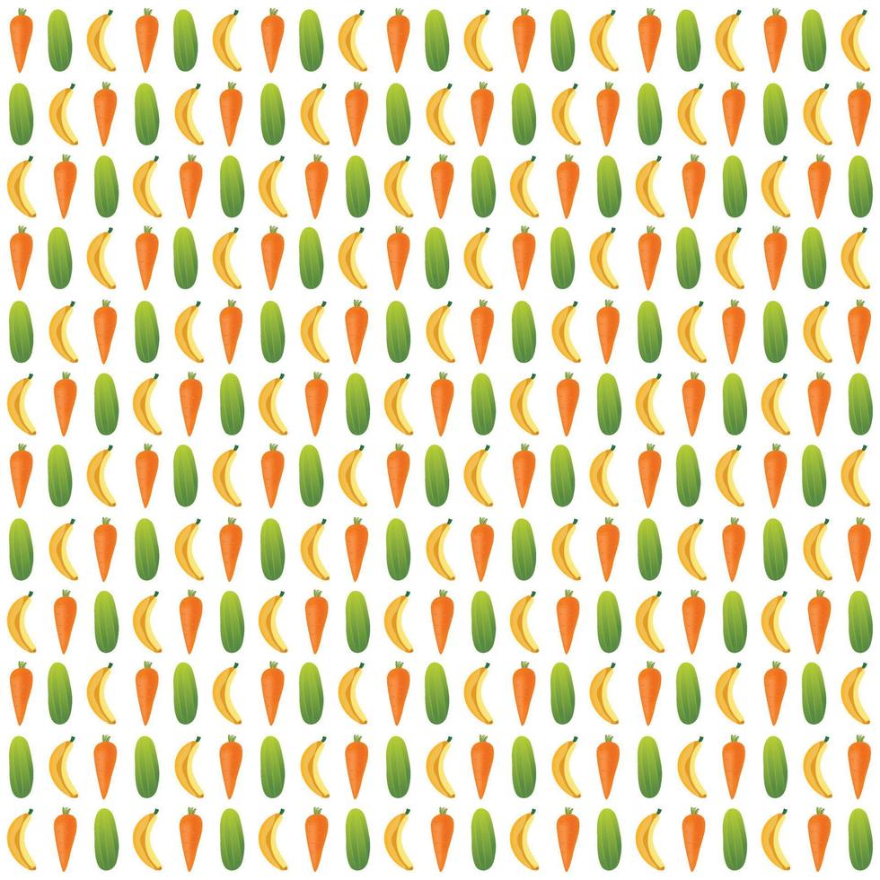 Vegetable pattern background design for world food day vector