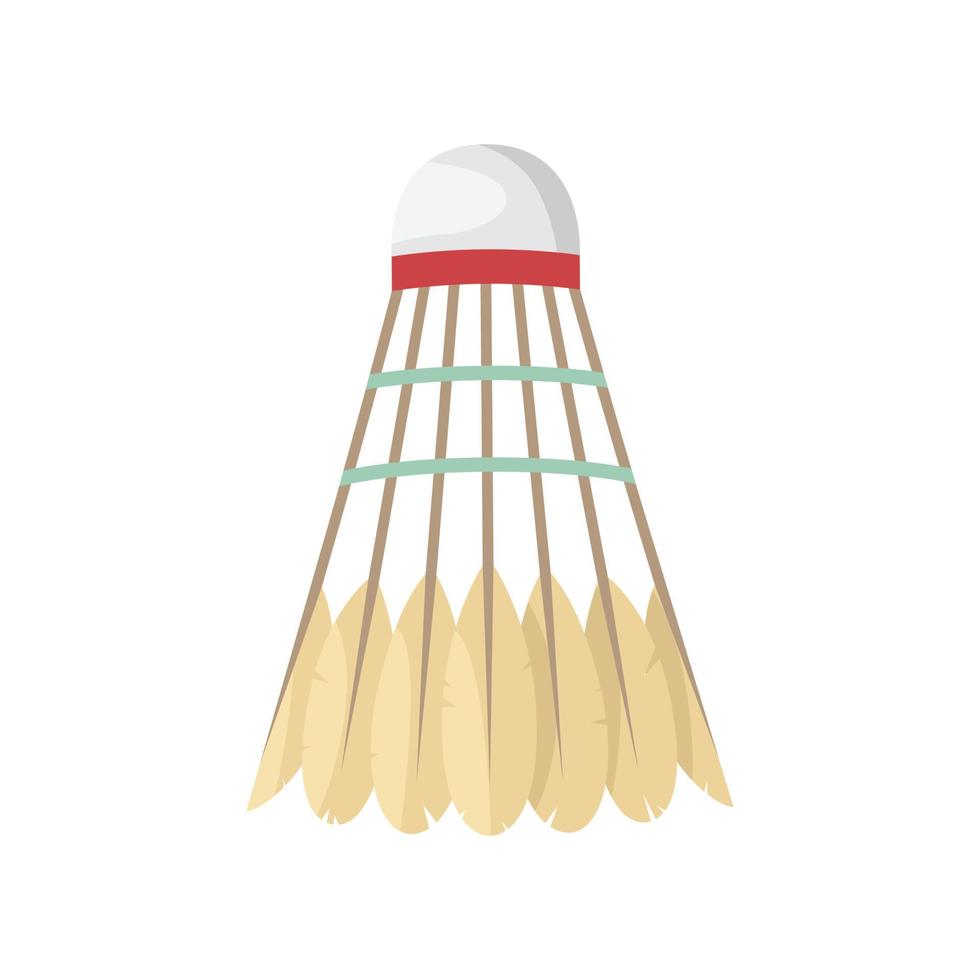 Vector illustration of a badminton shuttlecock.  Sports equipment.