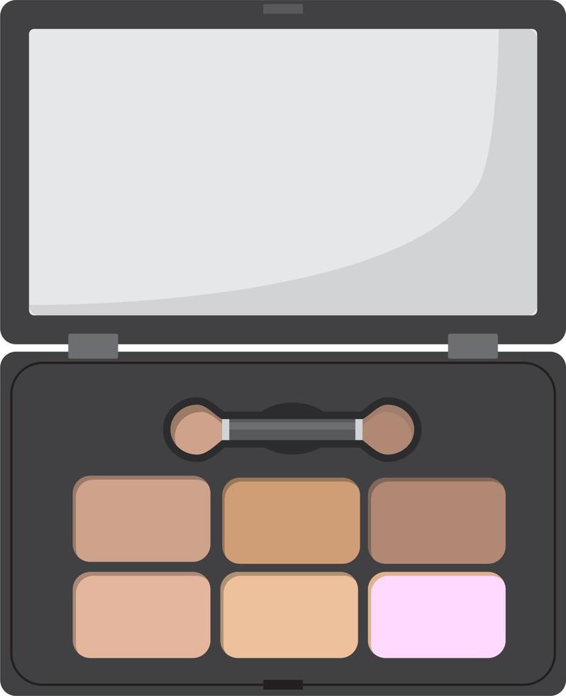 Makeup Powder Vector Illustration Isolated on White Background