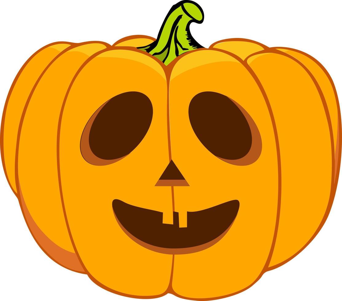 emociones de calabaza para halloween vector