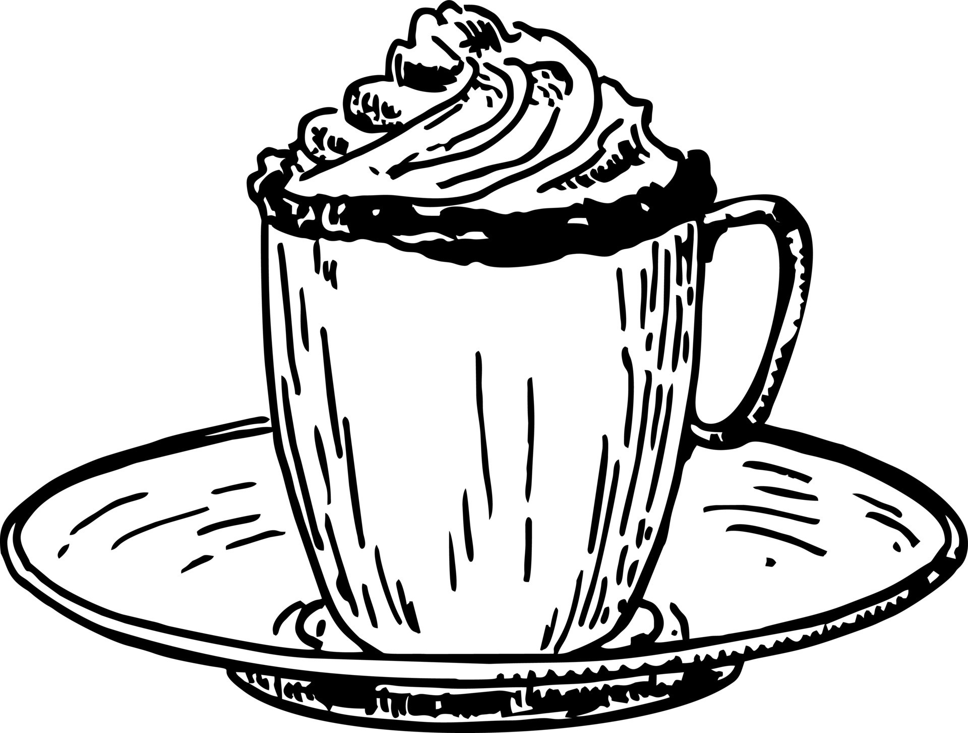 Viennese coffee. Coffee with cream in a cup and coffee. Caffe latte whipped cream cap 12750558