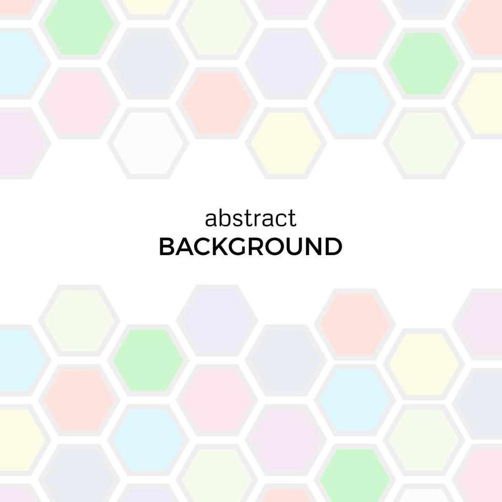 Abstract background with color hexagons elements. Vector illustration.