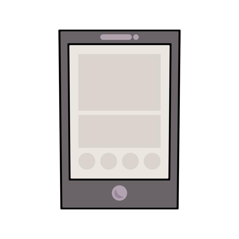 Mobile Phone with apps. Vector illustration