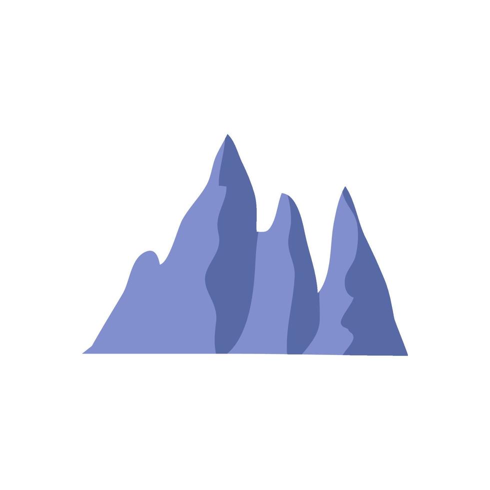 Mountain blue minimalis concept illustration vector