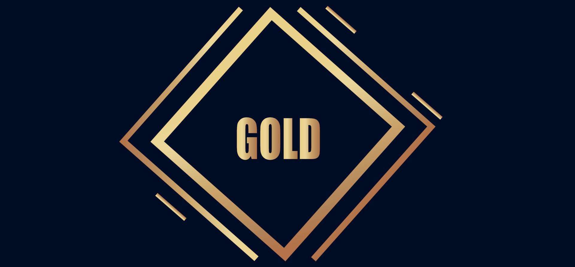 Gold frame design high quality free eps 10 file. vector