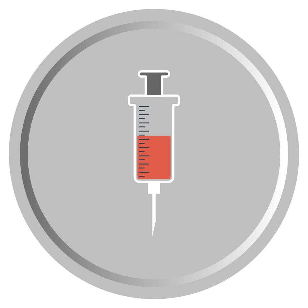 inyección de jeringa médica vector