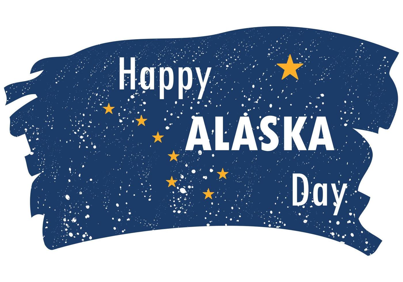 Happy Alaska day Background vector