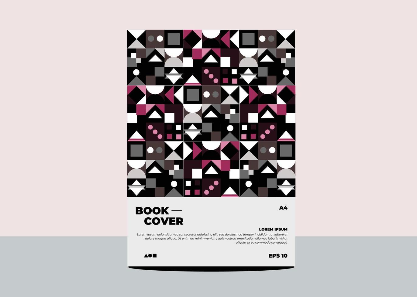 Abstract minimal geometric design background for business annual report, book cover, brochure, flyer poster, Brand book, Notebook labels. vector