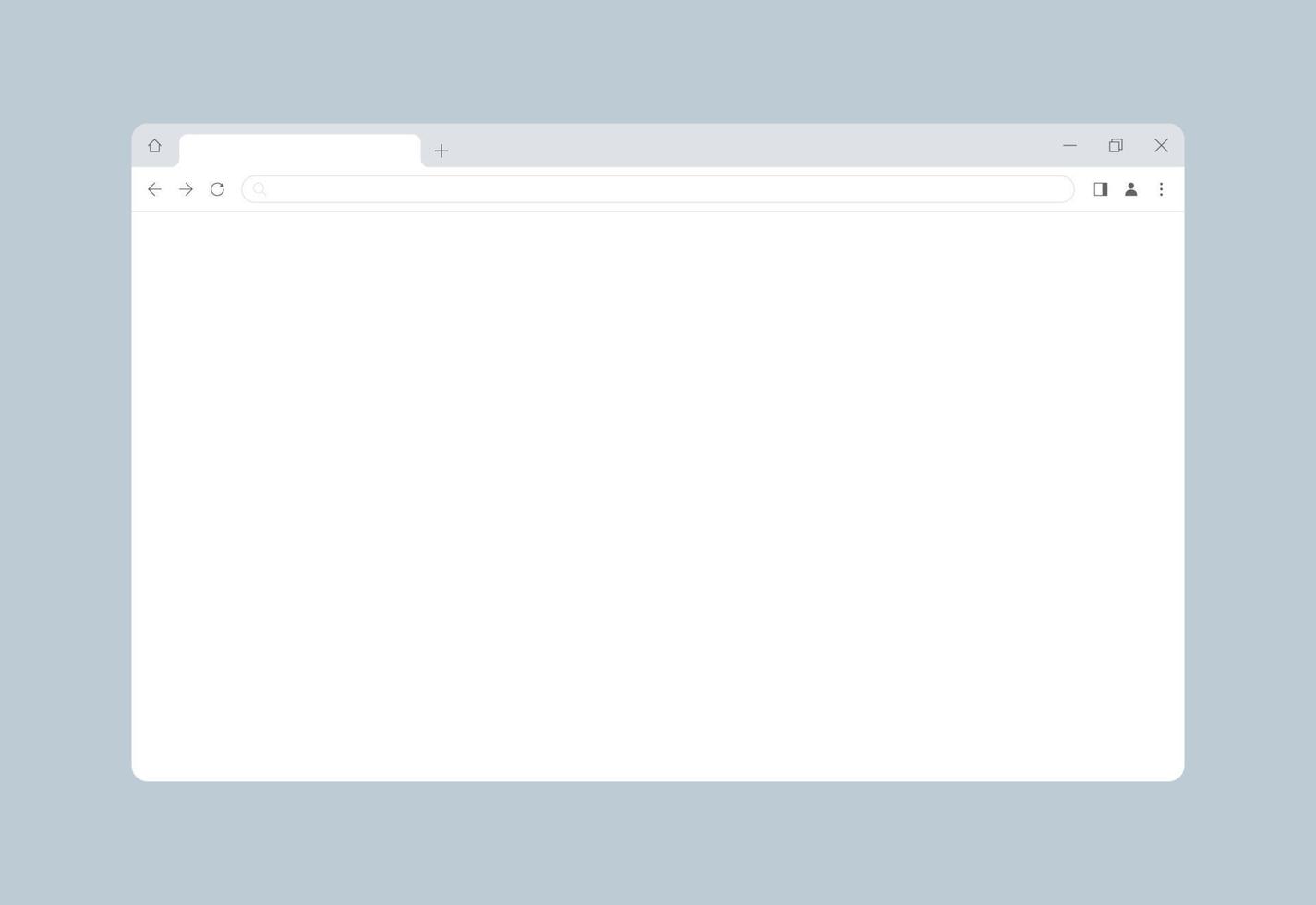 Web browser window vector design template vector