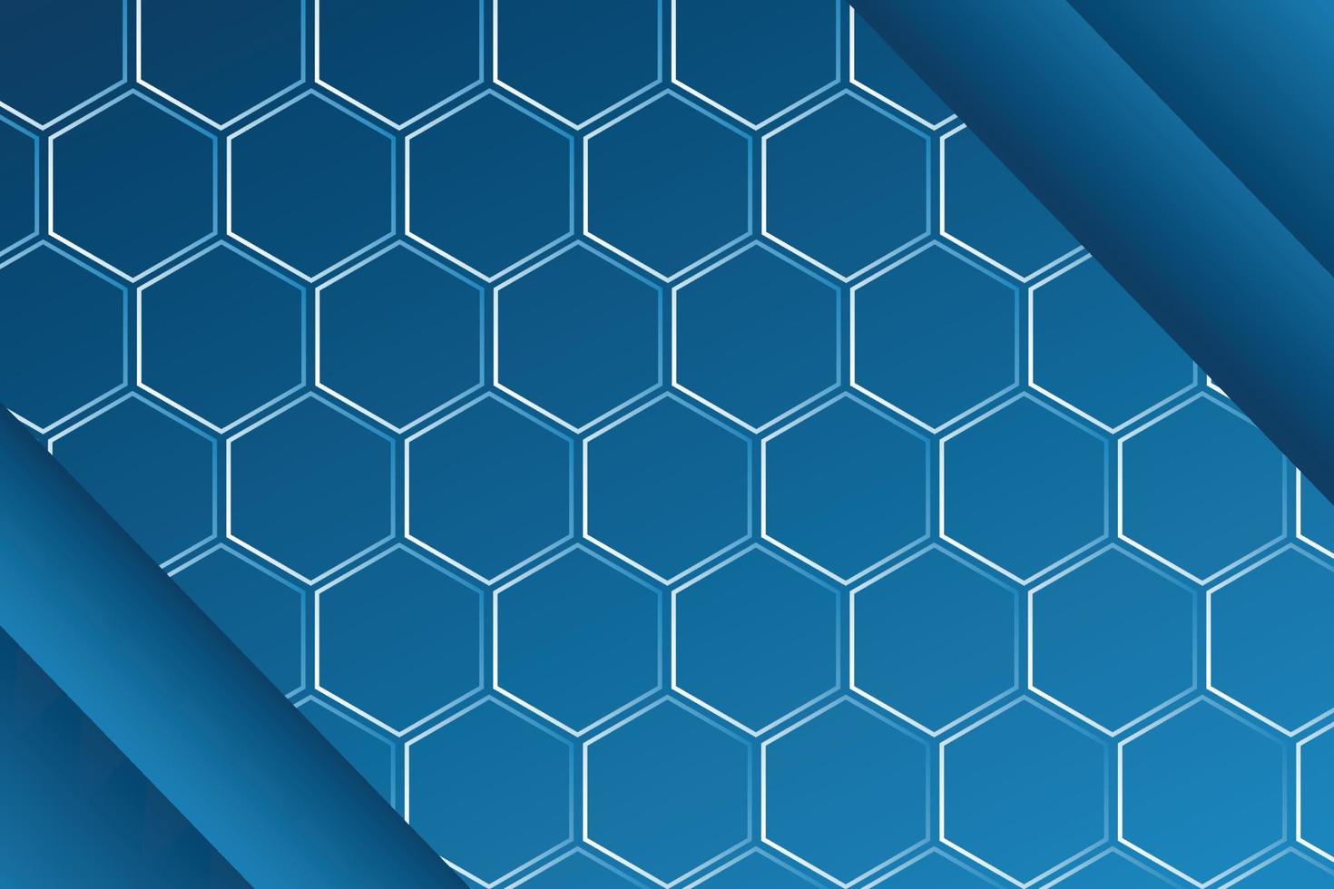 fondo degradado hexagonal vector