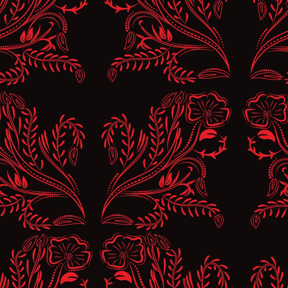 Black and Red Pattern vector