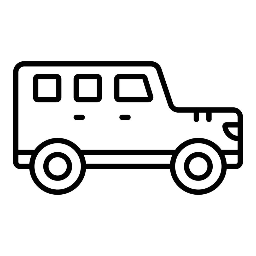 estilo de icono de suv vector